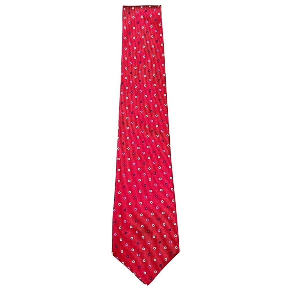 Turnbull & Asser Red Polka Dot Silk Tie – By Appointment to HRH Prince of Wales